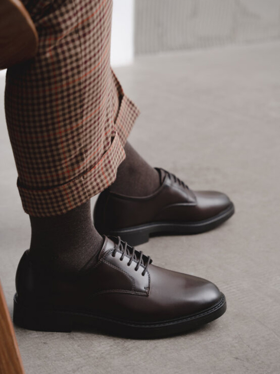 Czarne Męskie Podkolanówki Merino Komfort