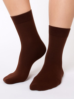 Gianna Skarpetki męskie bawełniane brązowe