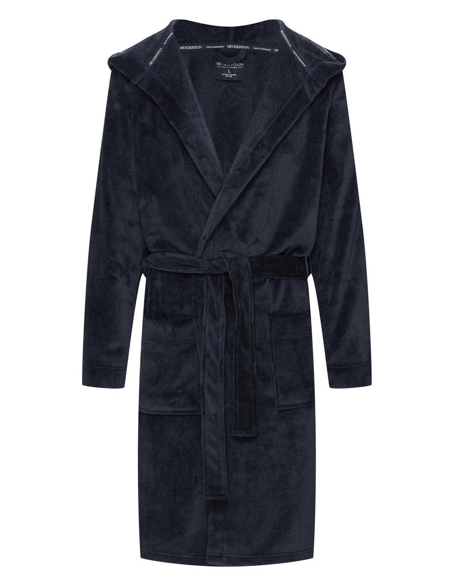 Szlafrok męski 43374 dark blue