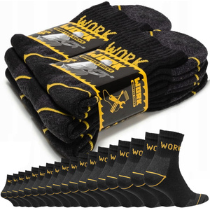 3X polskie Skarpety Robocze 3/4 Krótkie męskie WORK mega mocne