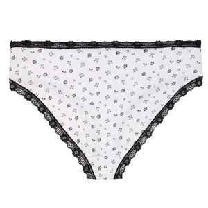 Figi damskie bikini z koronką S-XL 2x6-pak