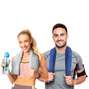 Turkusowy puszysty ręcznik 70x140 cm Spod Igły i Nitki – szybkie suszenie