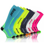 5X Sportowe kompresyjne długie skarpety dla biegaczy