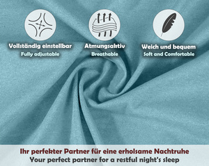 Niebieskie elastyczne prześcieradło z gumką 80% bawełna Jersey Sesto Senso – komfort snu