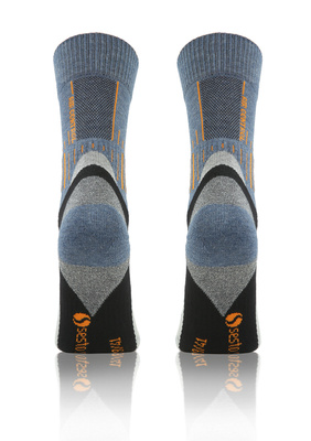 Kolorowe wzmocnione skarpety trekkingowe Trekking Basic Sesto Senso – komfort i ochrona