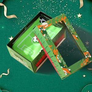 Skarpetki męskie zielone z wzorem piłki nożnej