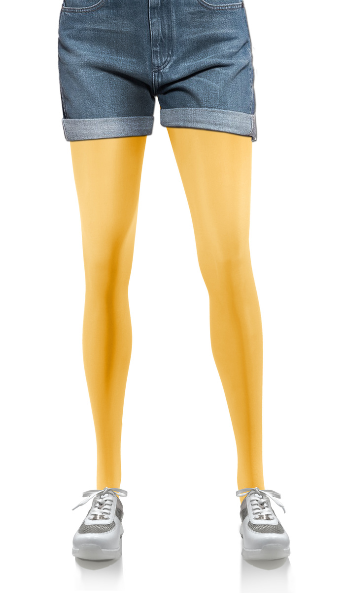 2x Kolorowe rajstopy kryjące z microfibry Hiver 40DEN