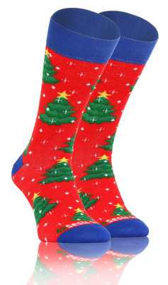Skarpety męskie Świąteczne super miękkie bawełna Sesto Senso – świąteczny prezent
