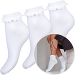 Skarpetki damskie z koronką