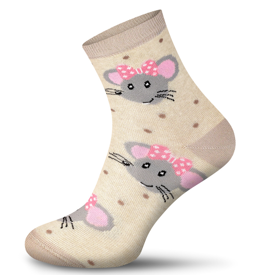 Skarpetki damskie nie do pary Myszki