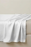 Prześcieradło Satyna Białe Bez Gumki