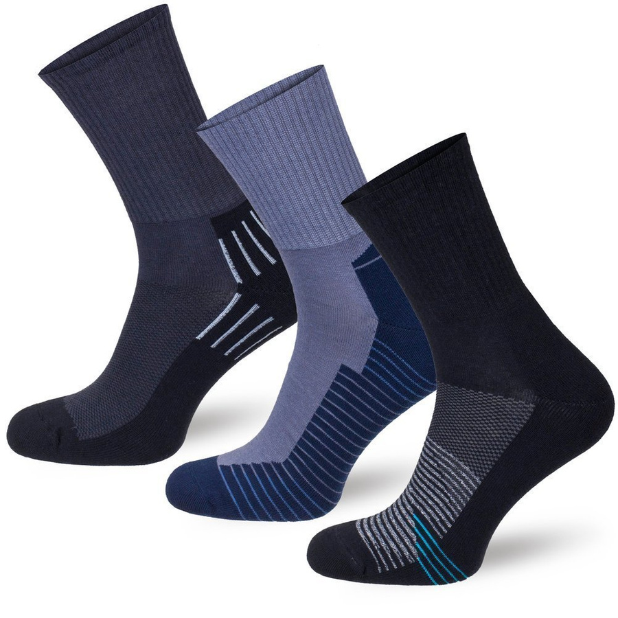 3X Skarpety sportowe 1/2 Frotte MULTISPORT