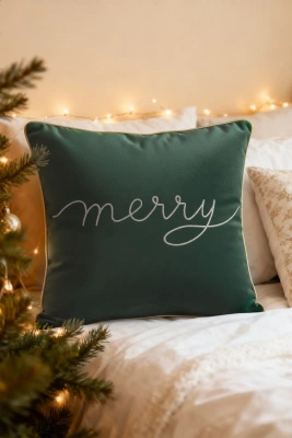 Poszewka MERRY Zielona