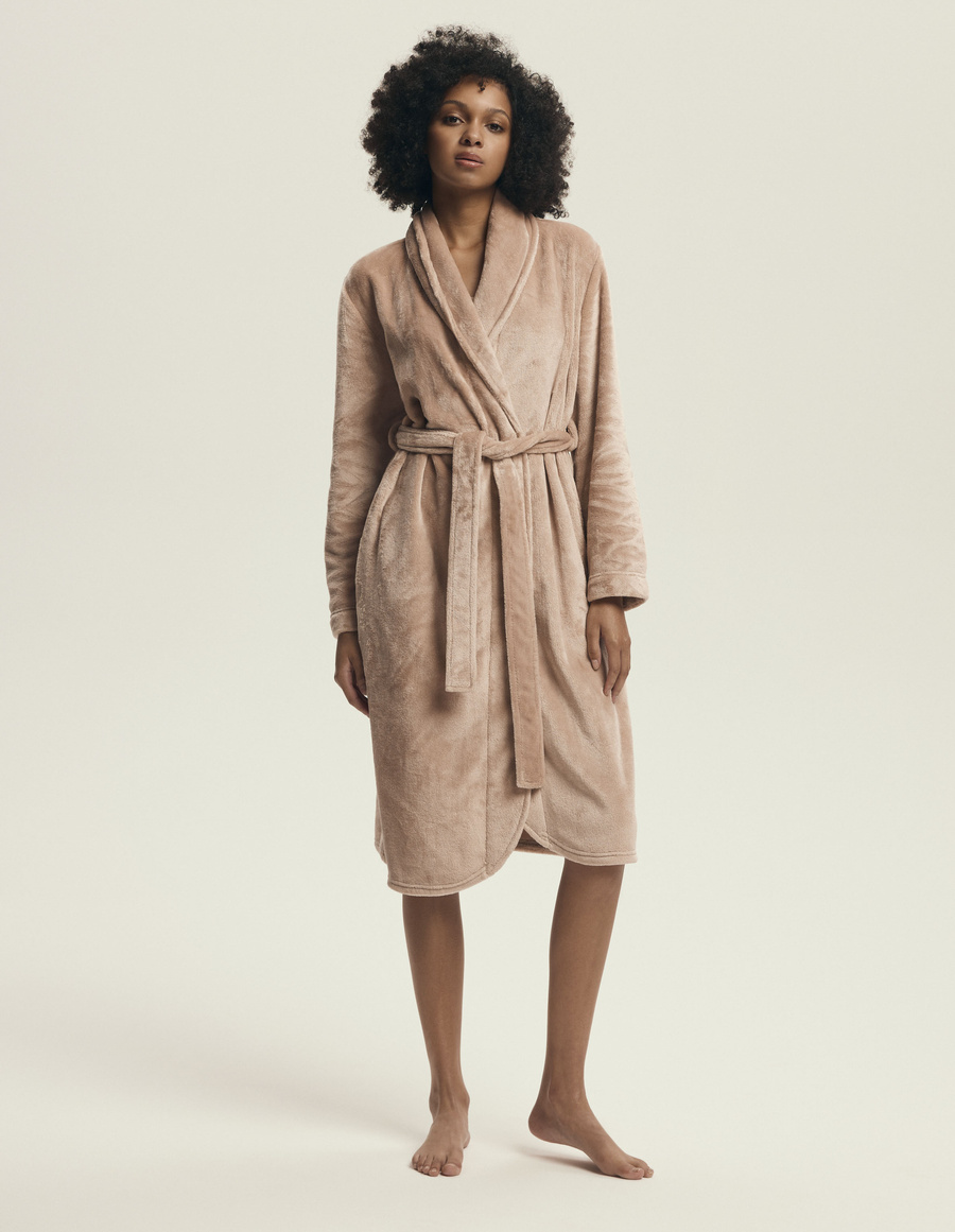 Szlafrok damski 43595 peach