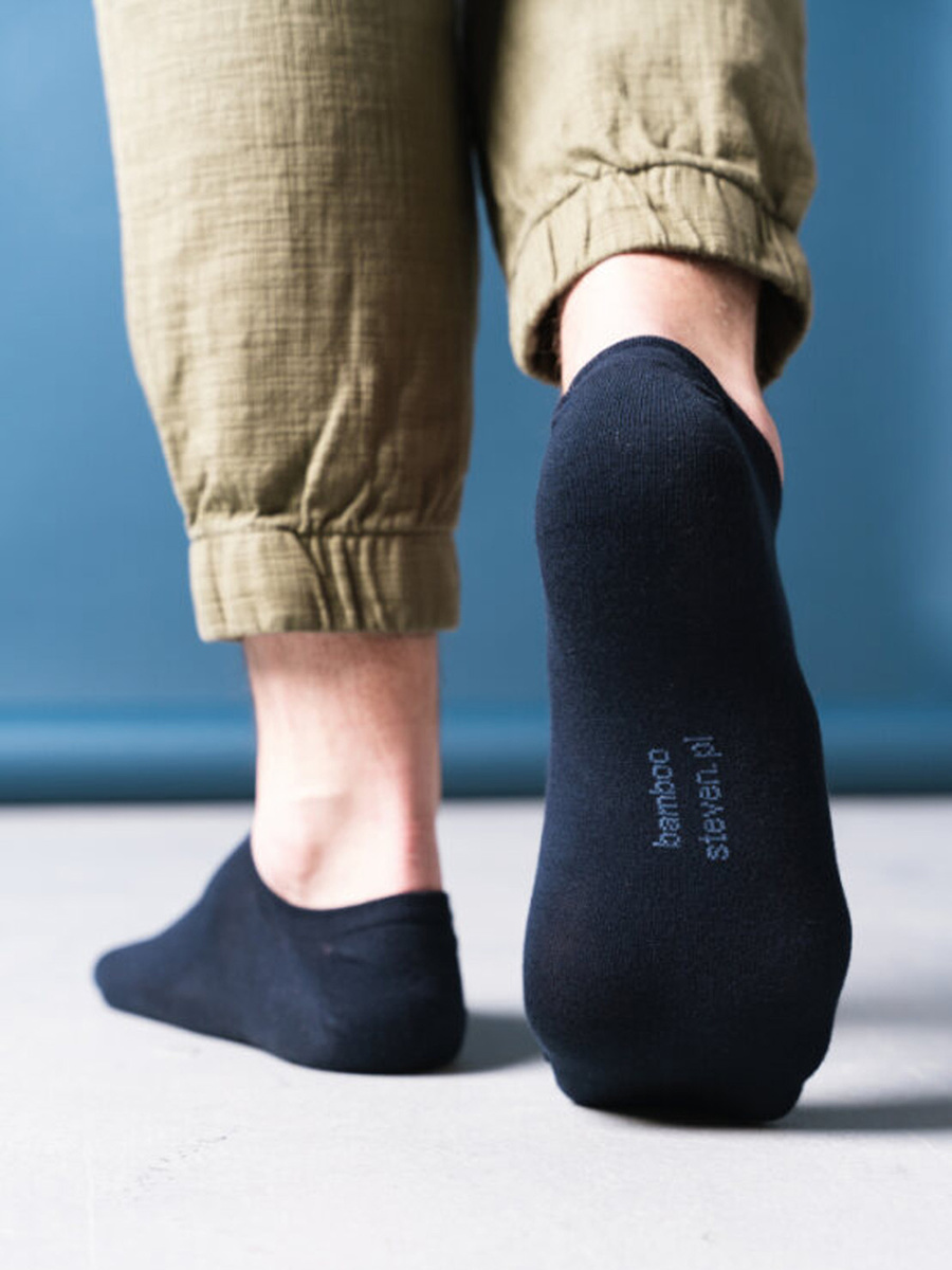 Białe Stopki Bambusowe Damskie Bezszwowe