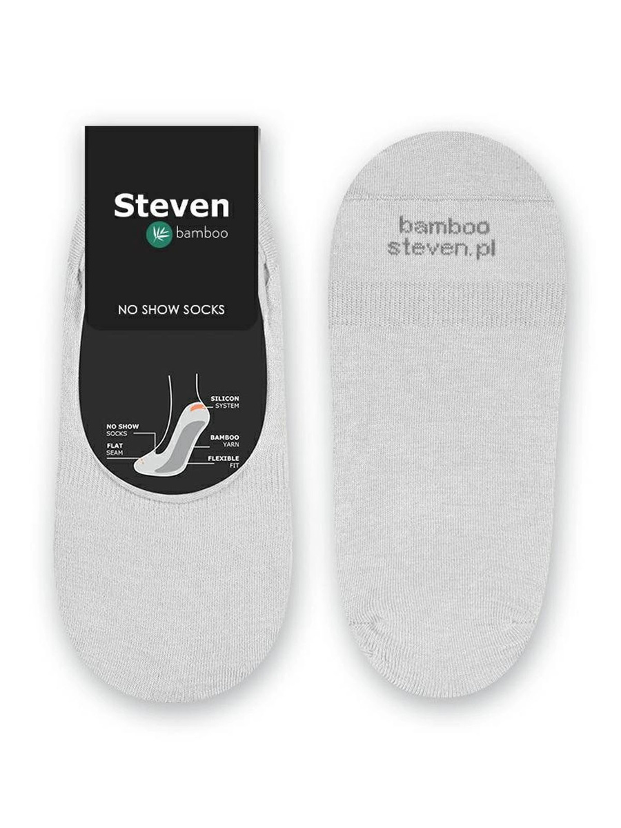 mikro stopki z włókna bambusowego Art. 036 jasne szare Steven