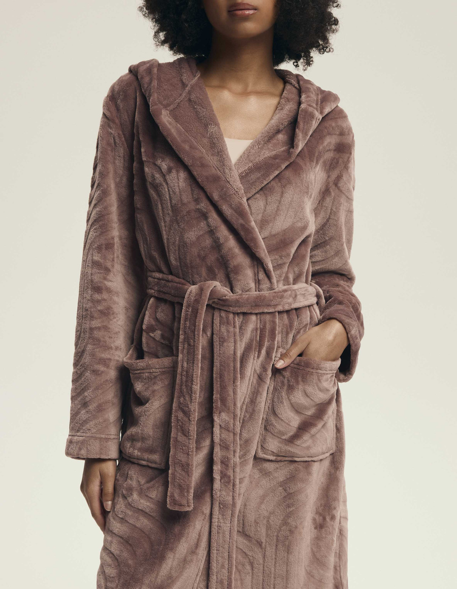 Szlafrok damski Devyn 43602 mahogany