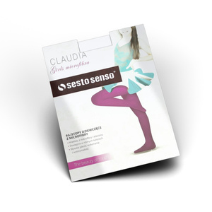 Kryjące miękkie rajstopy dziewczęce 40 DEN Claudia Sesto Senso – komfort przez cały rok