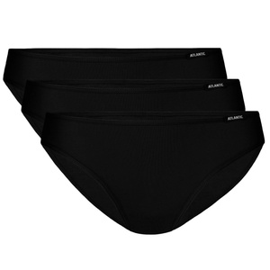 Czarne sportowe figi damskie 6-PACK  Atlantic – komfort na co dzień