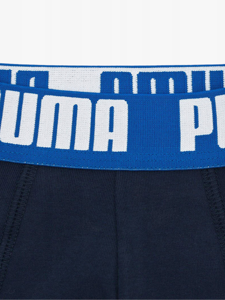 Bokserki Męskie 2 Pack Puma Comfort Stretch Niebieskie/Granatowe