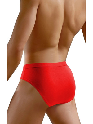 Czerwone anatomiczne slipy męskie 95% bawełny Leopard Sesto Senso – komfort na co dzień