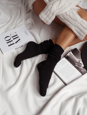 Zakolanówki Ażurowe Warkocz