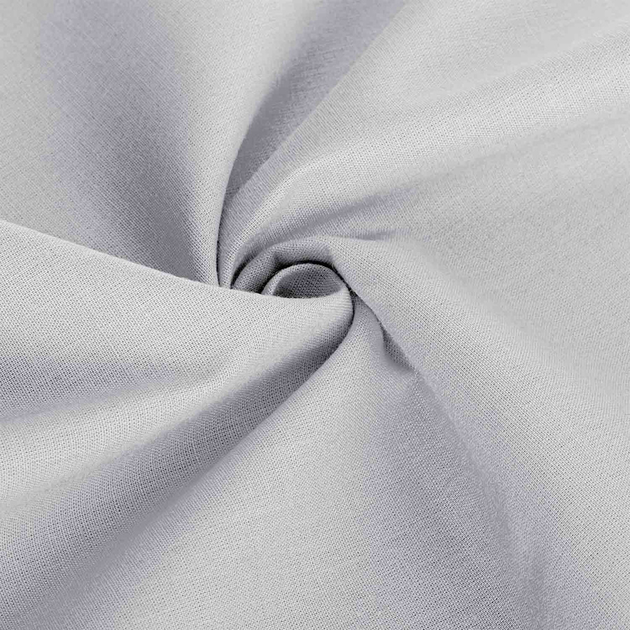 Szara gładka poszewka 100% bawełna z zamkiem Spod Igły i Nitki – komfort i styl