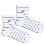 Skarpetki dziecięce Mały Miś z paskami