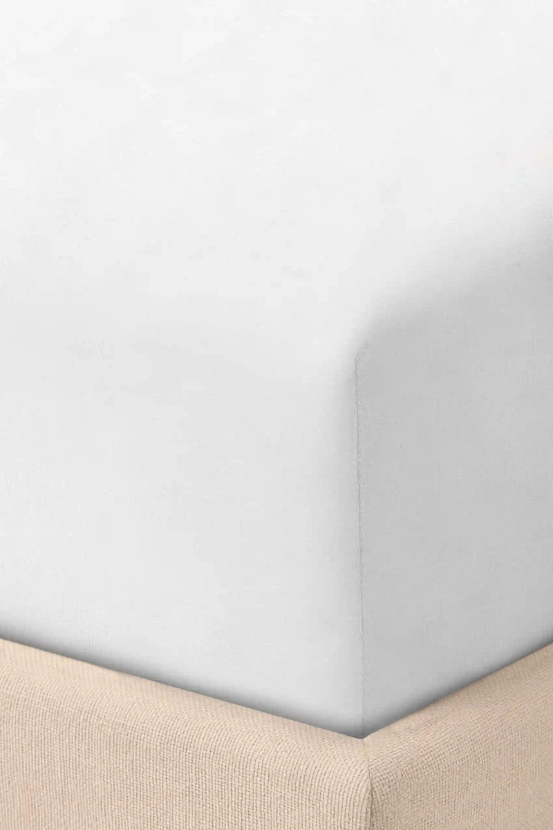 Prześcieradło Jersey Białe