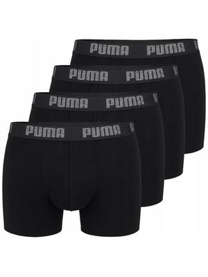 Bokserki Męskie 4 Pack Puma Comfort Stretch Czarne