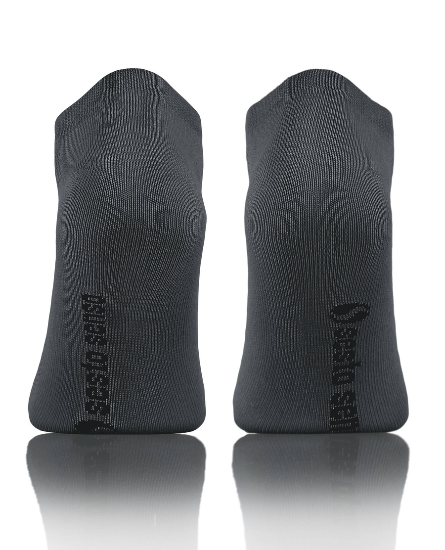 Grafitowe skarpetki stopki męskie 80% bawełna Air Control Sneakers Sesto Senso – komfort sportowy