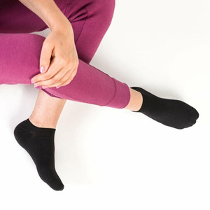 Czarne Bawełniane Stopki Sportowe Unisex