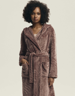 Szlafrok damski Devyn 43602 mahogany