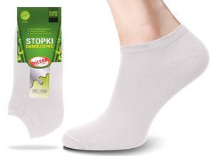 5X Skarpety stopki z przędzy bambusowej