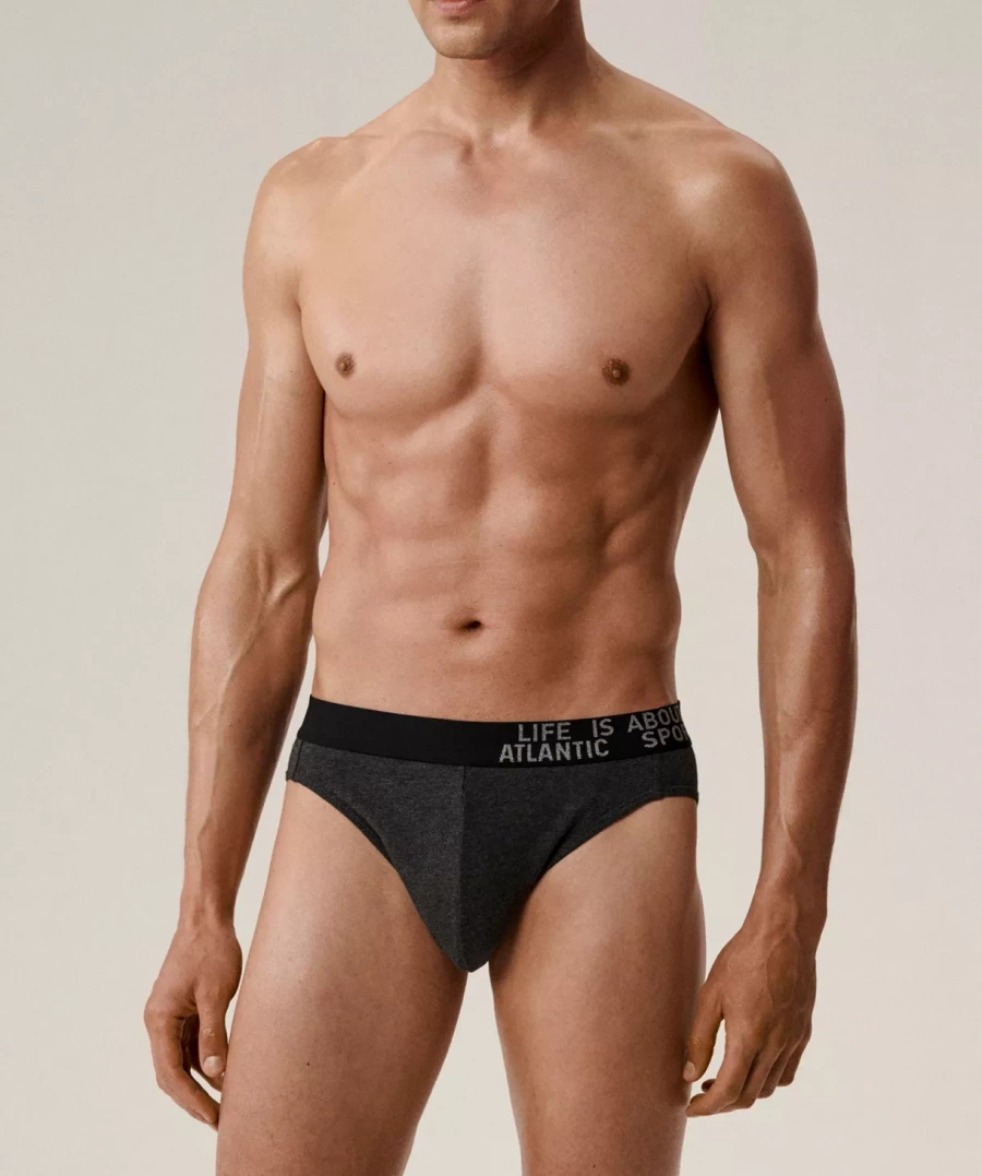 Slipy Męskie 3mp-209 Brązowe/Szare