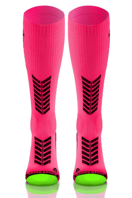 2x Sportowe KOMPRESYJNE długie skarpety do biegania