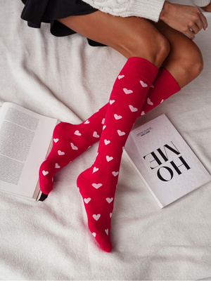 Podkolanówki damskie w Serca 248