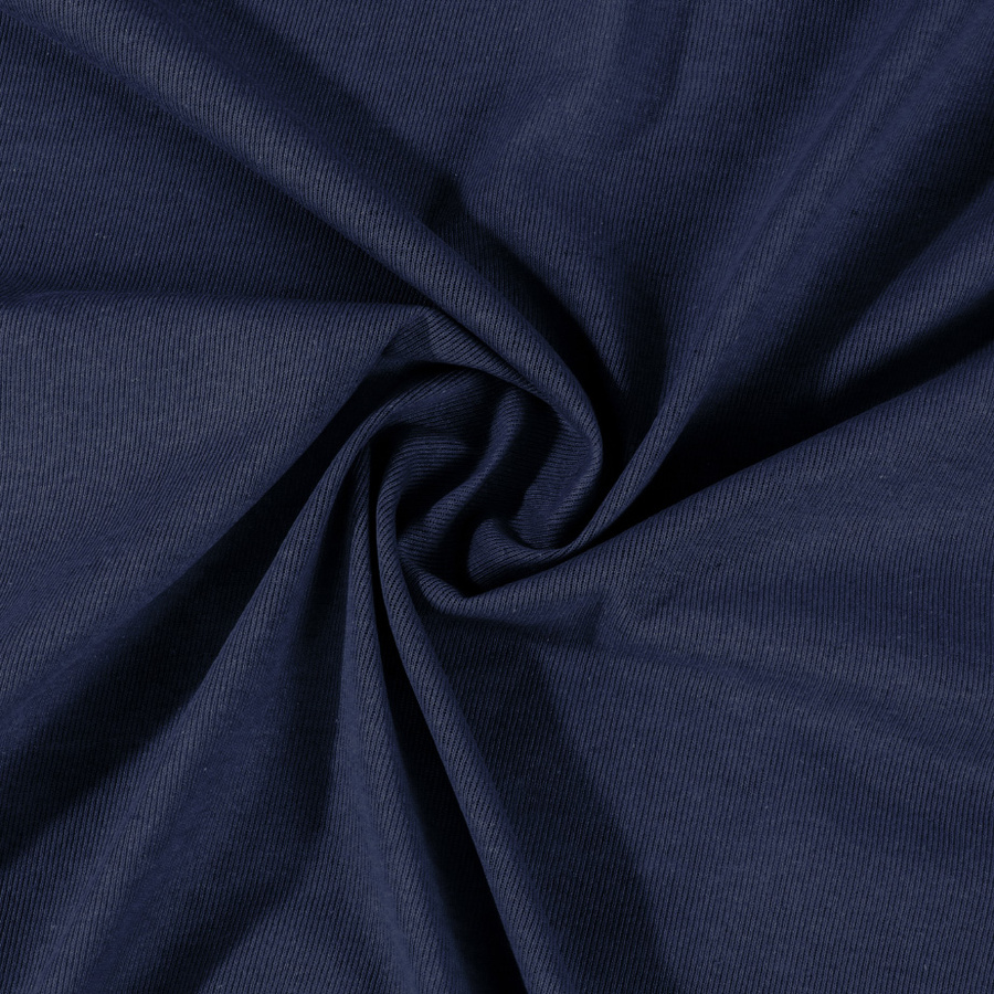 Granatowe elastyczne prześcieradło z gumką 80% bawełna Jersey Sesto Senso – komfort snu