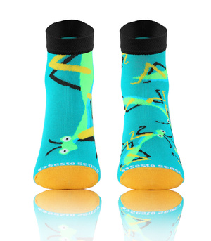 Konik polny kolorowe modne skarpety unisex 90% bawełna Finest Sesto Senso – komfort na co dzień