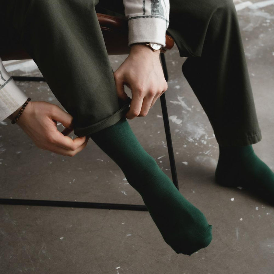 Skarpety męskie garniturowe gładkie Art. 056