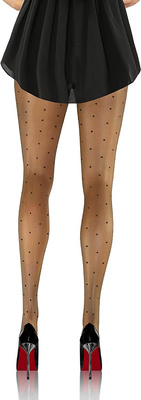 2X Rajstopy w kropki 20 DEN Beti Sesto Senso