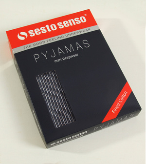 Piżama Męska Długi Rękaw Rozpinana