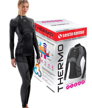 Bezszwowy komplet termoaktywny damski Thermo Active Sesto Senso – doskonały do sportów zimowych