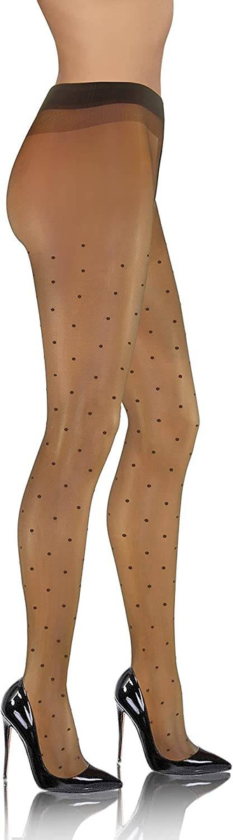 2X Rajstopy w kropki 20 DEN Beti Sesto Senso