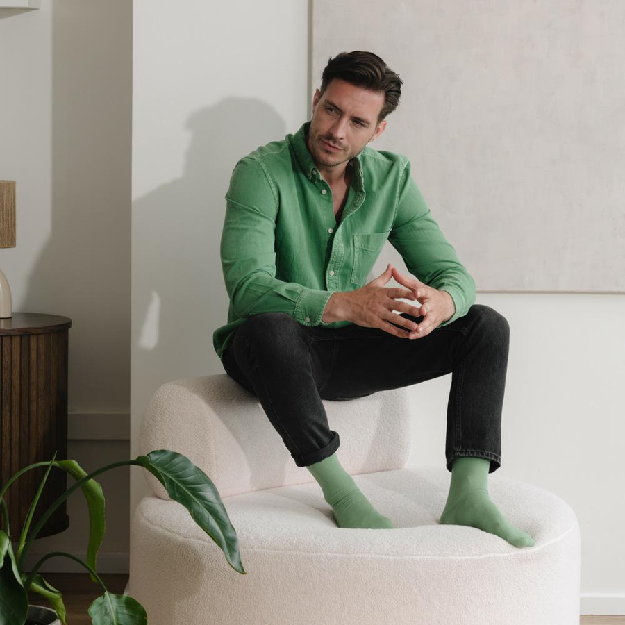 Skarpety Męskie garniturowe cienkie gładkie Art. 056