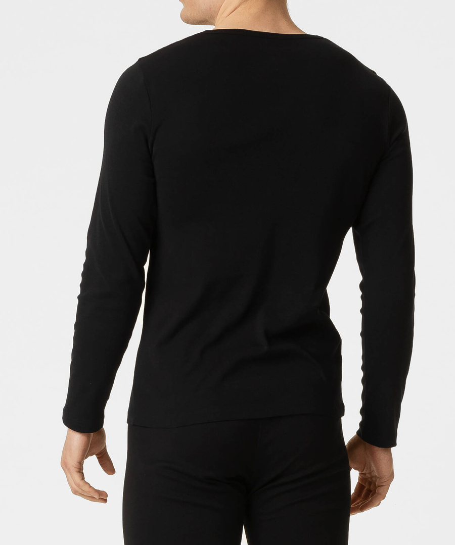 Koszulka męska podkoszulka z długim rękawem czarna