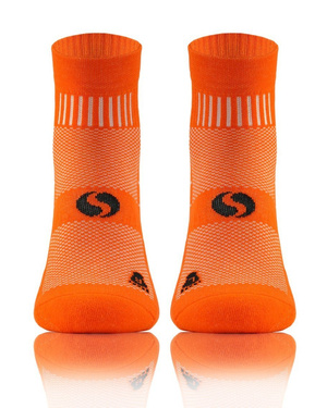 Pomarańczowe skarpety sportowe 3/4 unisex 88% Bawełna AMZ Sesto Senso – komfort i wygoda