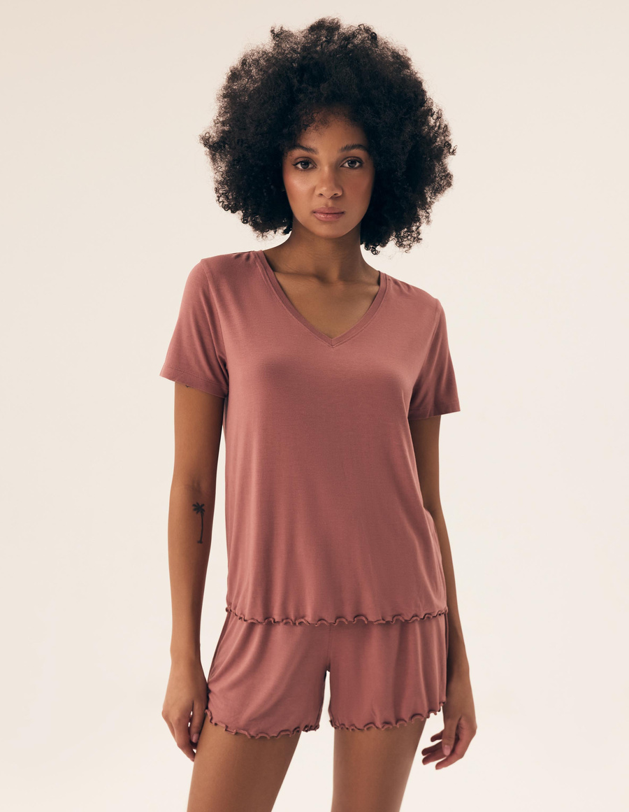 Damska piżama Noves 43022 mauve