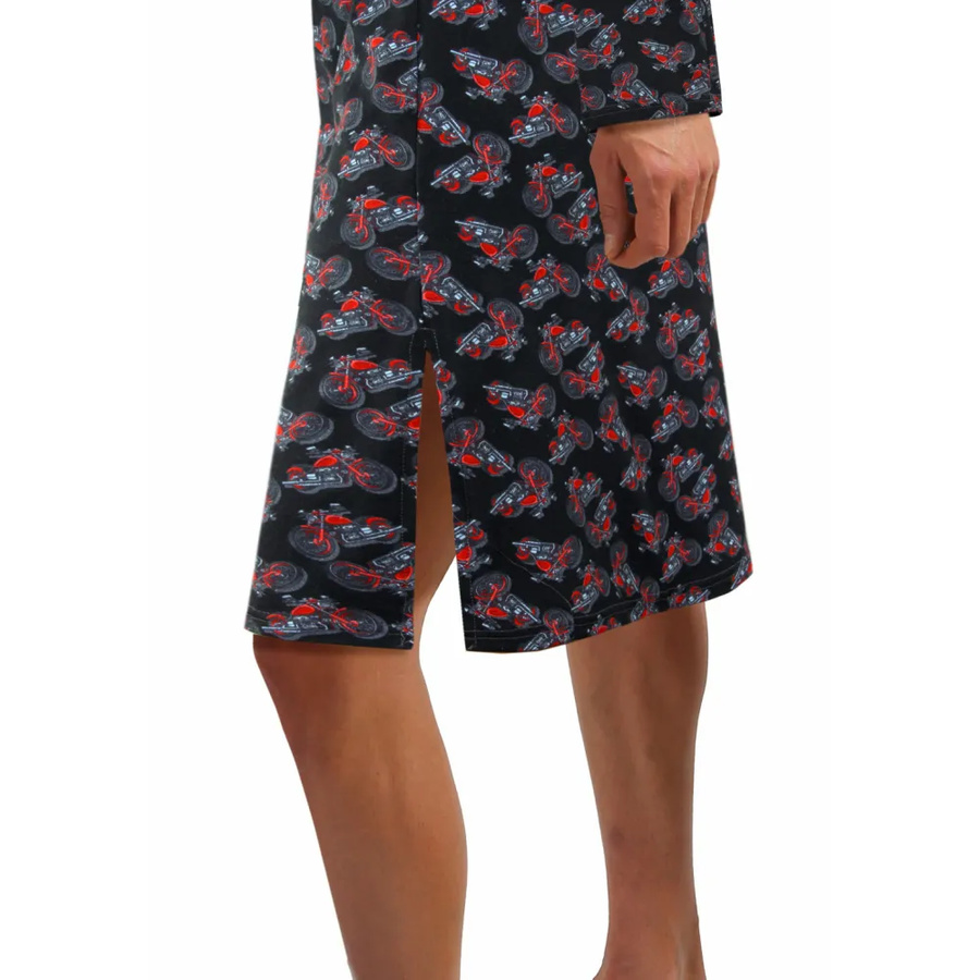 Koszula nocna męska ze szlafmycą 100% bawełna Sesto Senso – oryginalny styl i wygoda