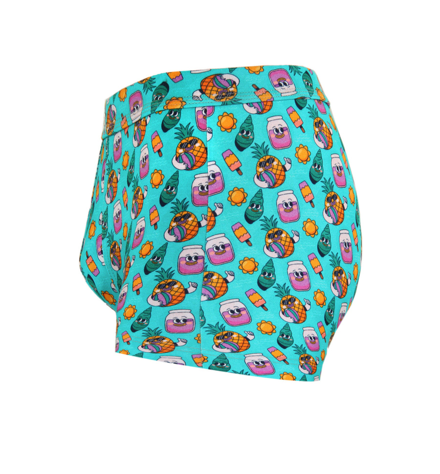 Kolorowe zabawne bokserki męskie 95% bawełna Funny 10 Sesto Senso – komfort i styl